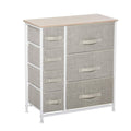 7 Drawer Fabric Dresser Storage Tower Cabinet X57314