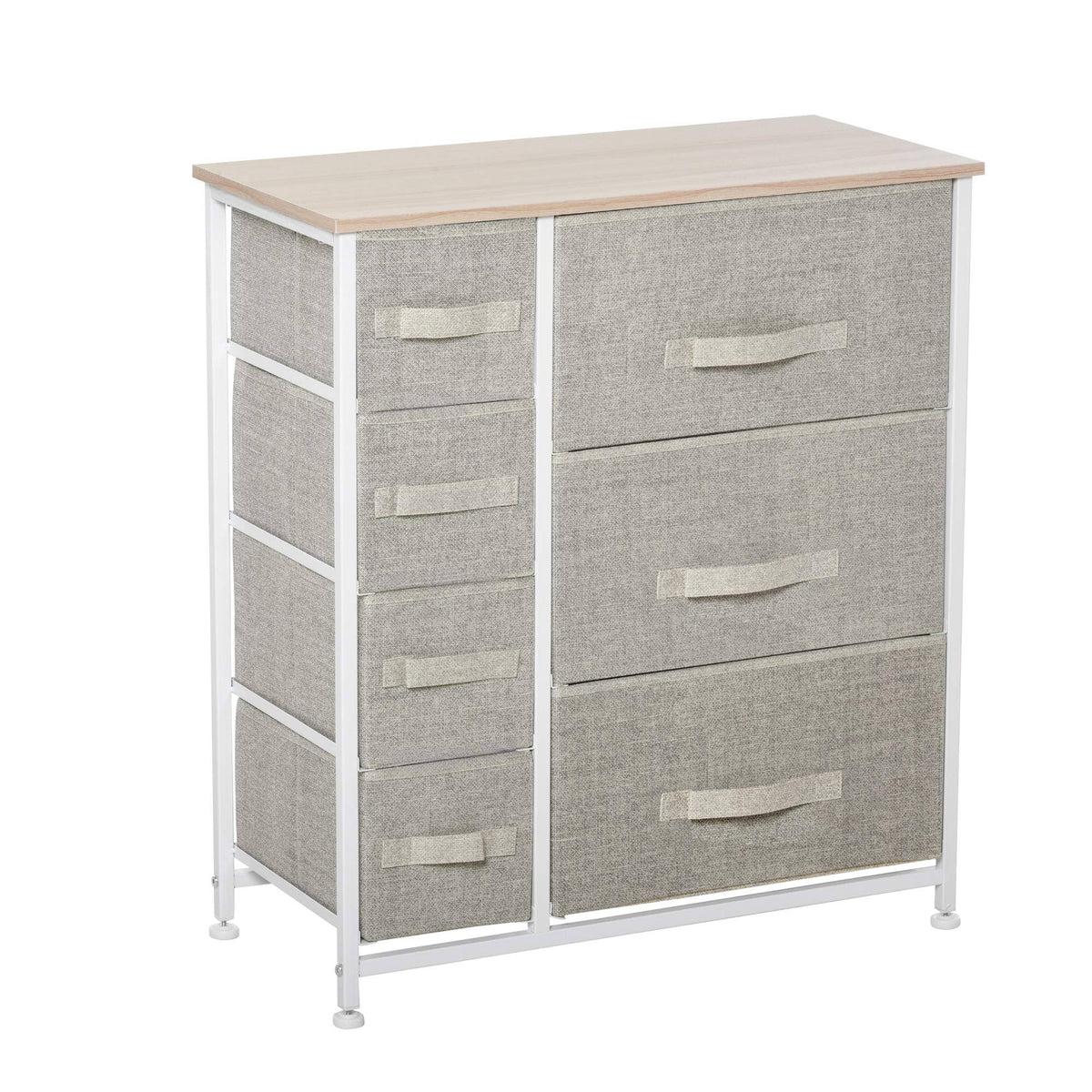 7 Drawer Fabric Dresser Storage Tower Cabinet X57314