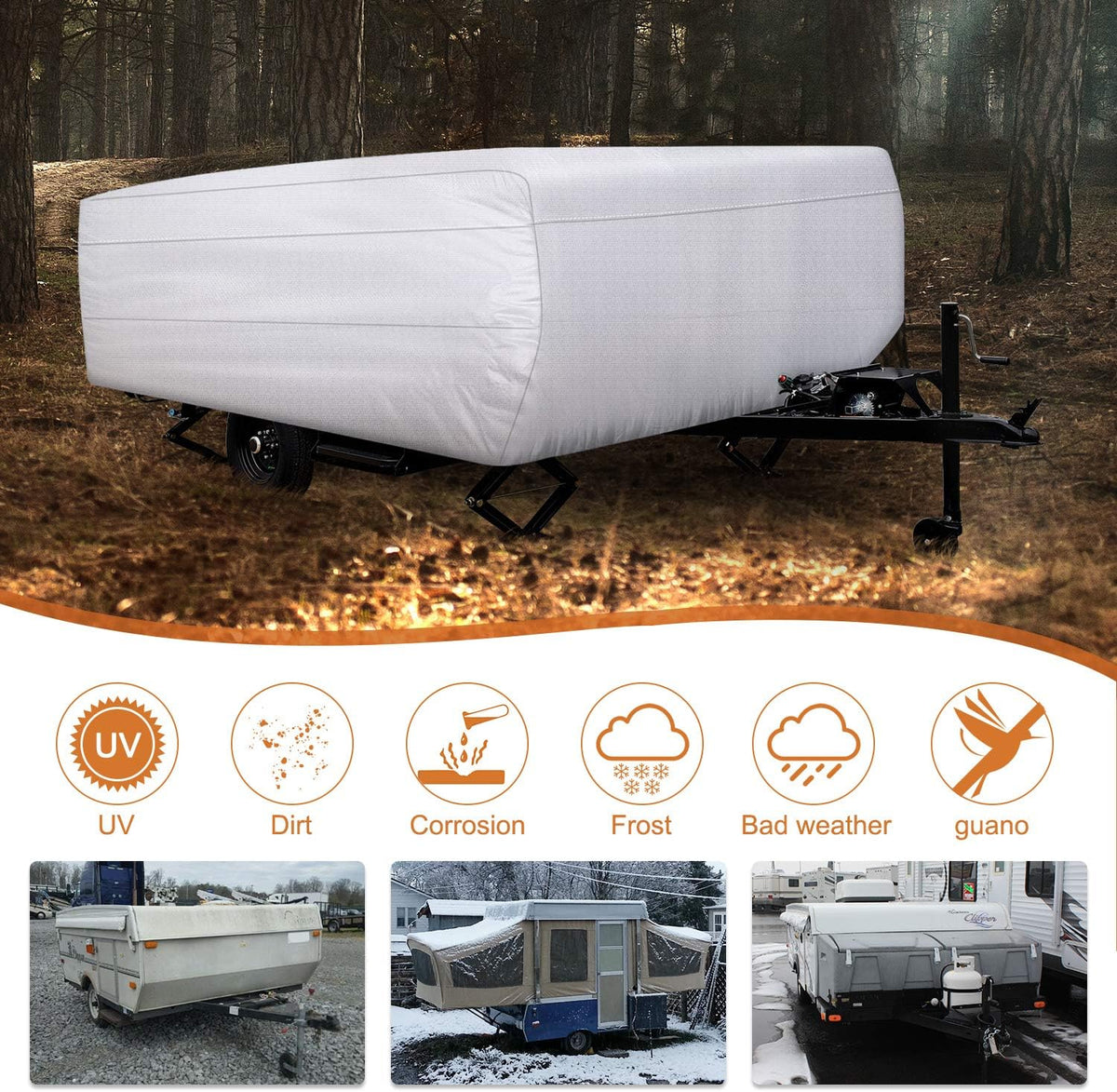 Folding Camper Cover 150D Diamond Fabric H9490