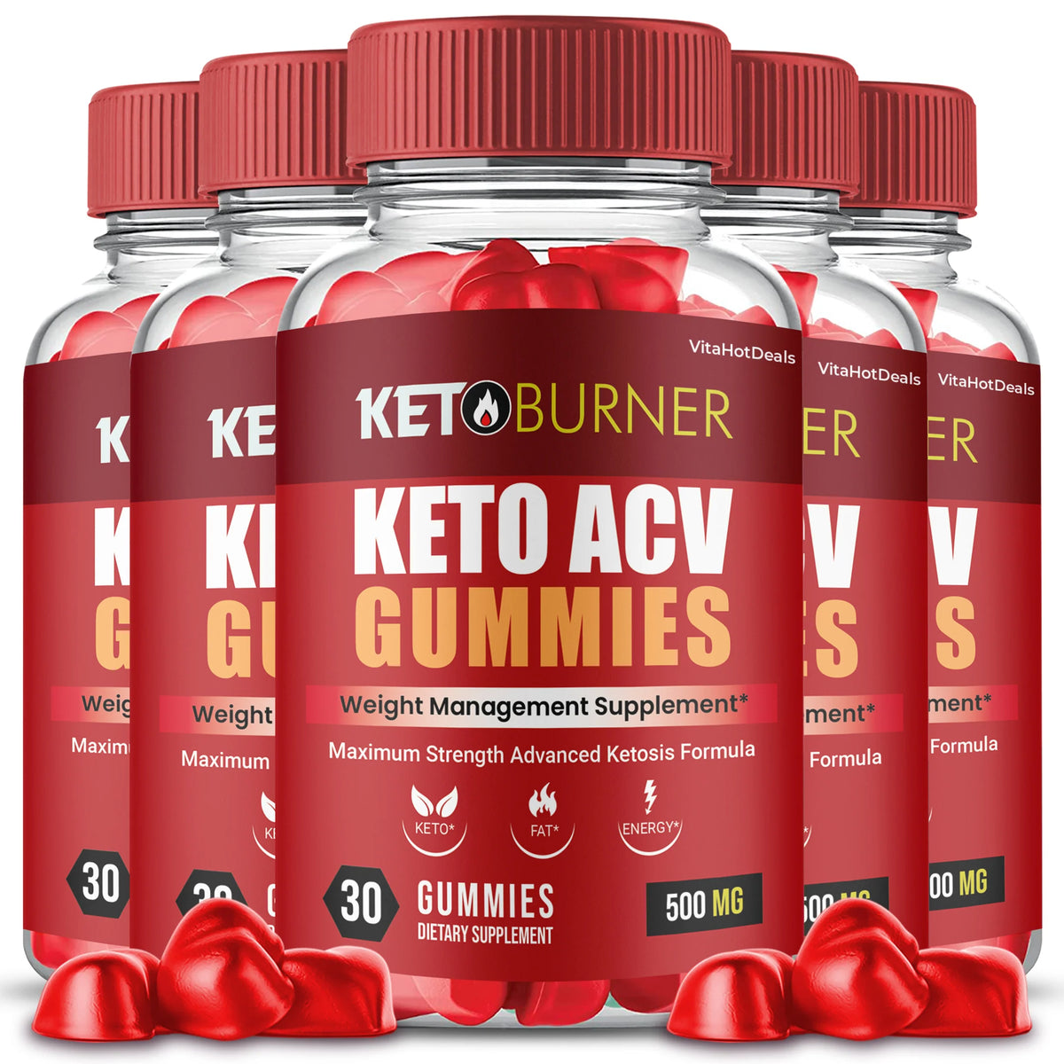 Keto Burner ACV Gummies 5 Pack R371466