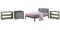 4-Pc Bedroom Set Antique Gray H5071