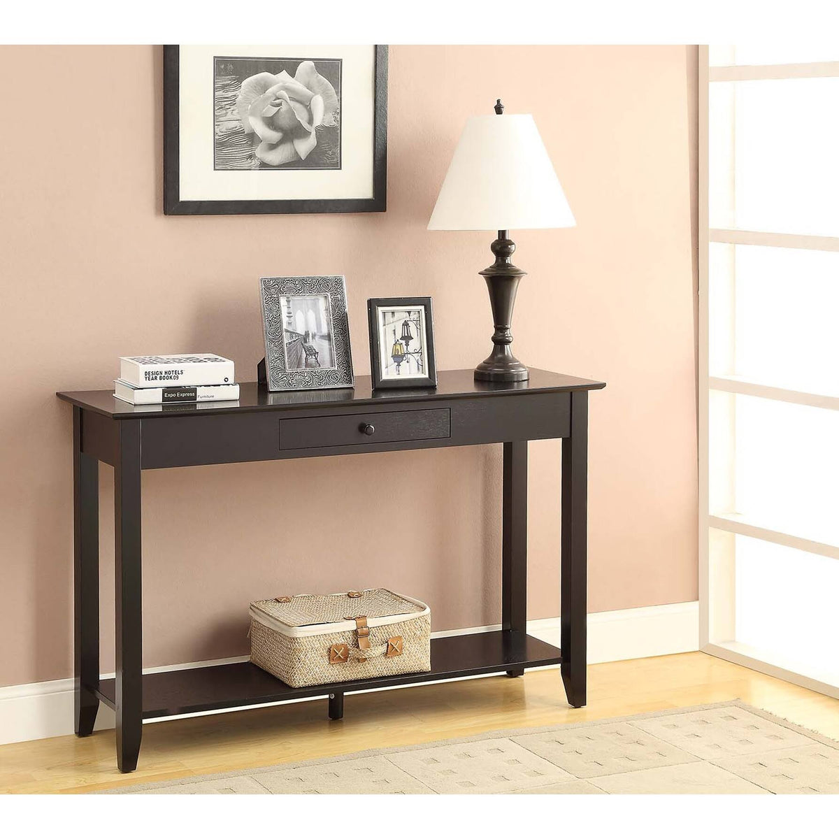 Espresso Single-Drawer Console Table M635209