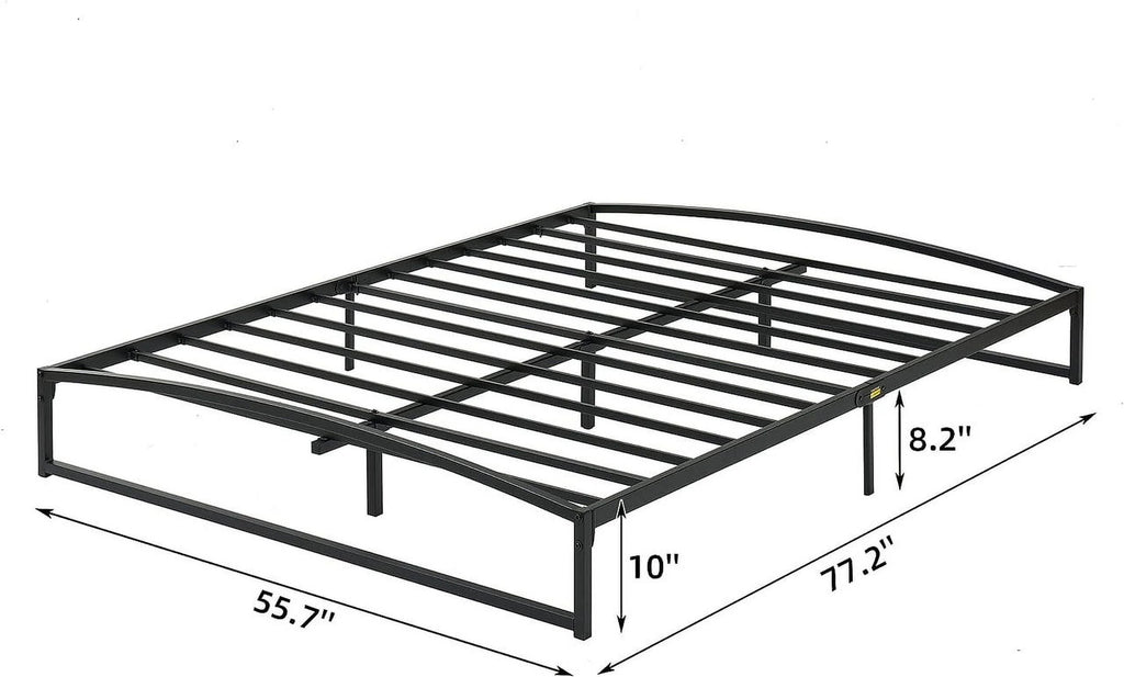 10 Inch Metal Twin Size Platform Bed Frame with Slat Support H22631
