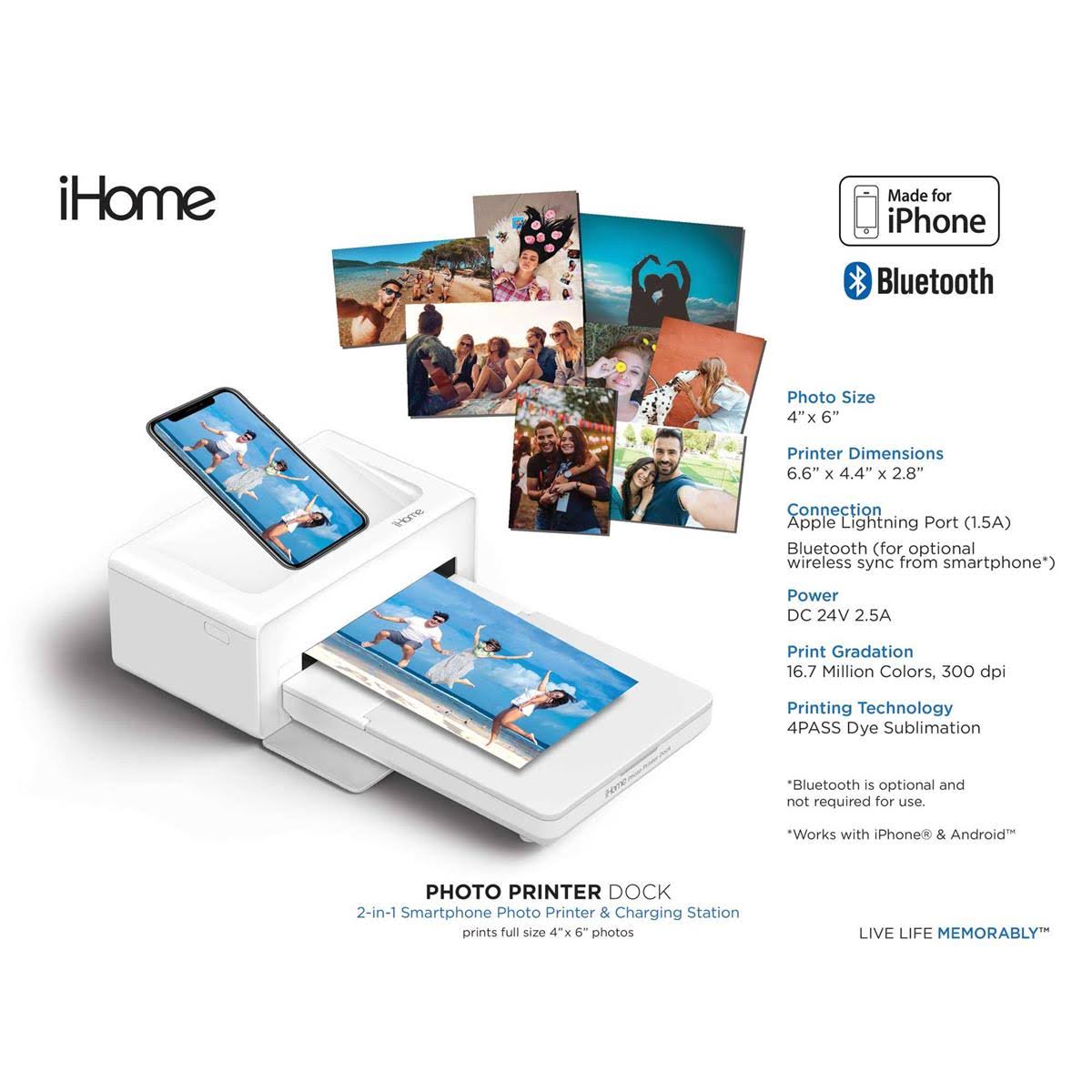 2-in-1 Photo Printer and Lightning Dock D21772
