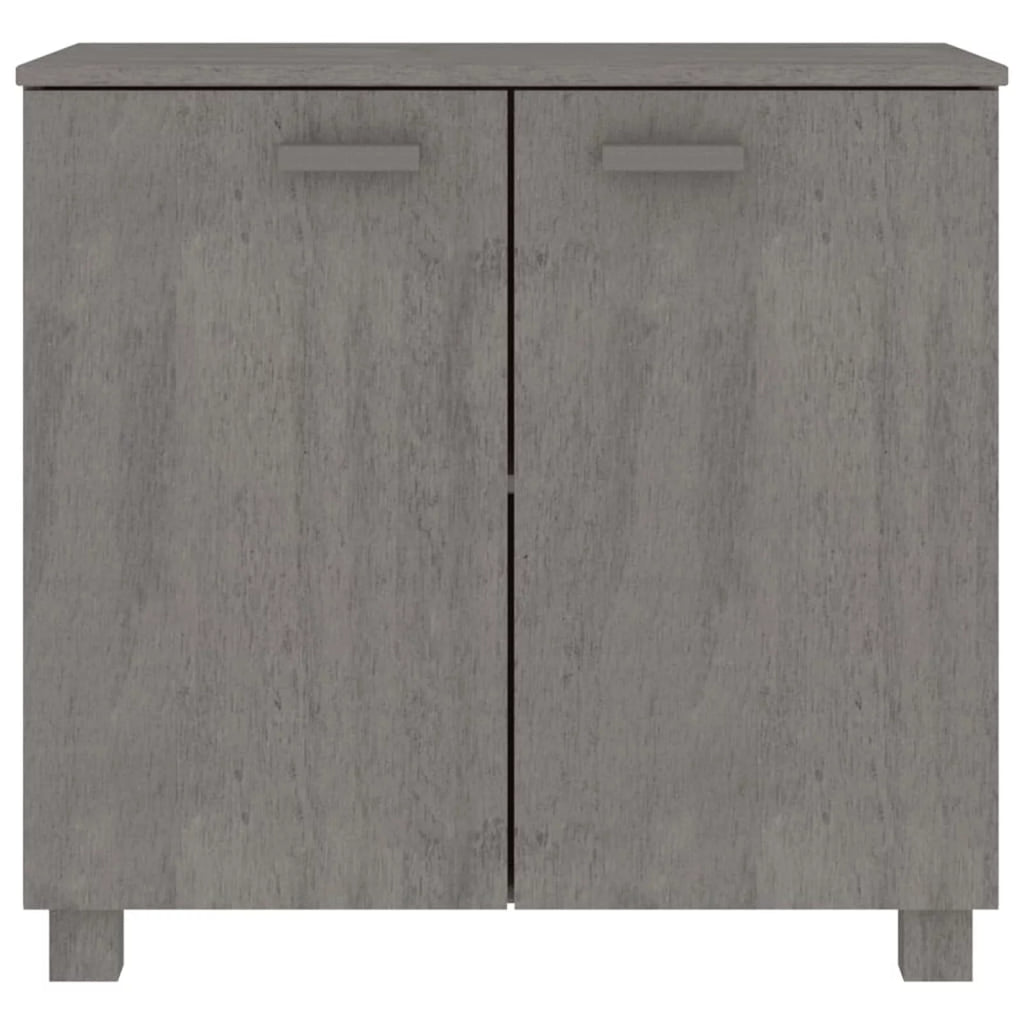 Wooden Sideboard with 2 Doors Pine Wood Storage Cabinet R51187