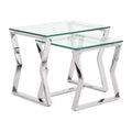 Silver Nesting End Table Set of 2 H145