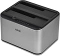 Aluminum USB 3.0 to SATA Dual Bay Hard Drive Docking Station S8284
