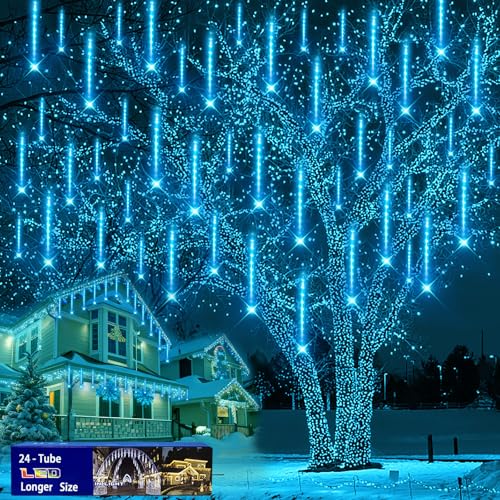 Orange Meteor Shower Icicle String Lights O7905