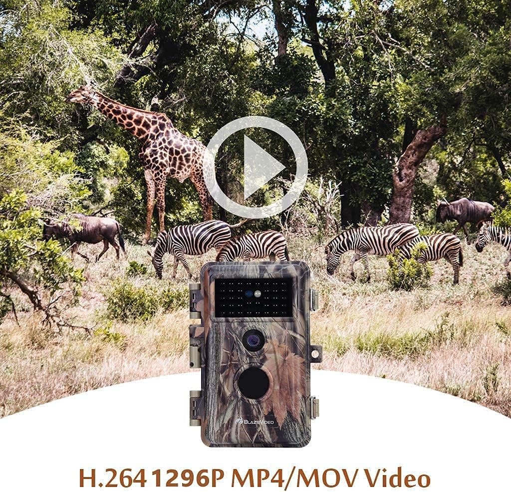 2-Pack 24MP Full HD 1296P Night Vision Motion Activated Waterproof Deer Cameras Q125500