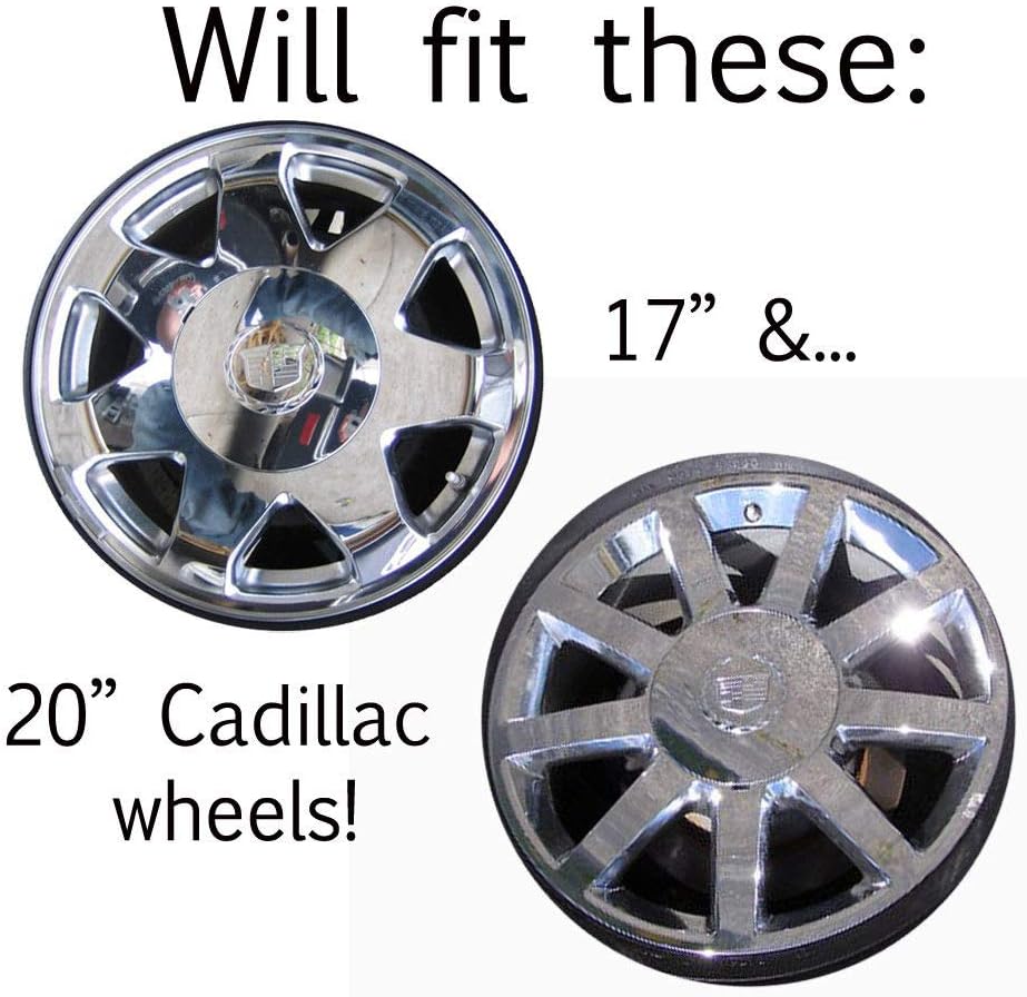 Set of 4 Chrome & Gold 17 inch 20 inch Wheel Hub Center Caps U49510