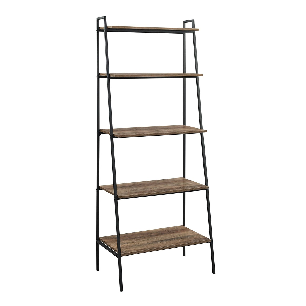 Dark Walnut Open Ladder Bookshelf S614