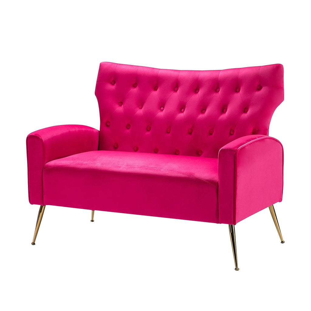 Grey Tufted Back Loveseat U223