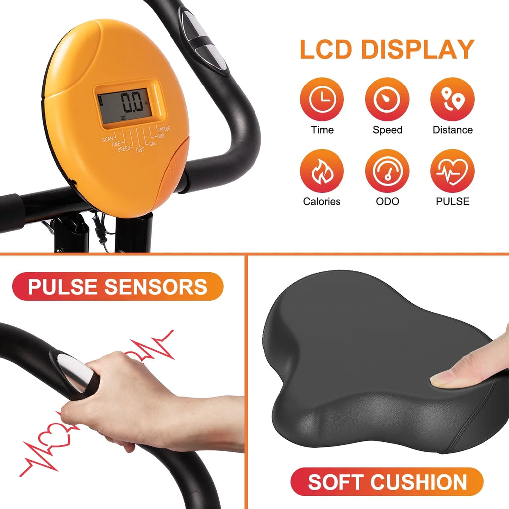 Foldable Exercise Bike Stationary Bike X445171