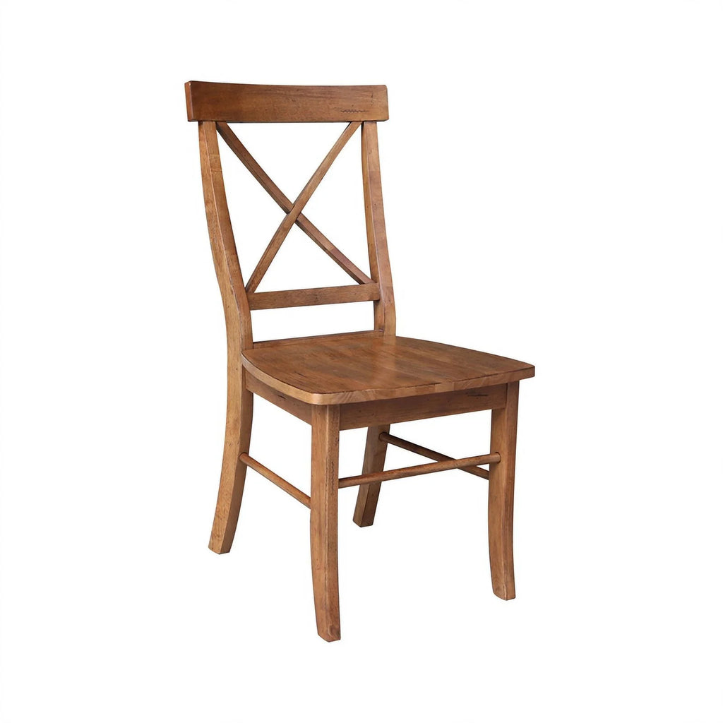 42" Round Solid Wood Dual Drop Leaf Table with 4 Chairs W814