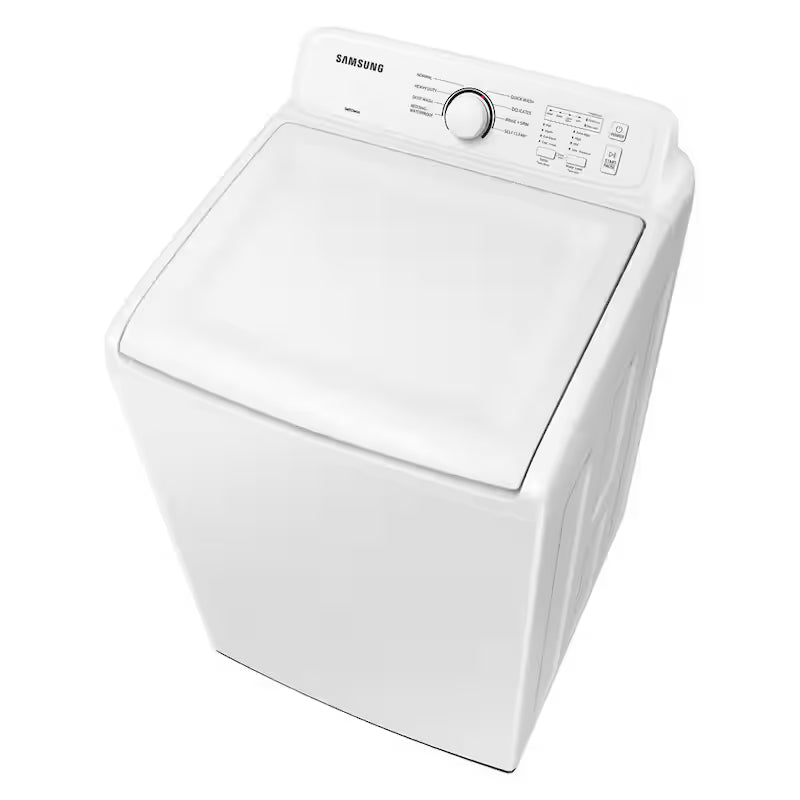 4 cu. ft. Top Load Washer with Agitator and Soft Close Lid in White D809