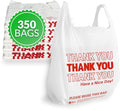 Thank You Plastic Bags 350 Count White P7805