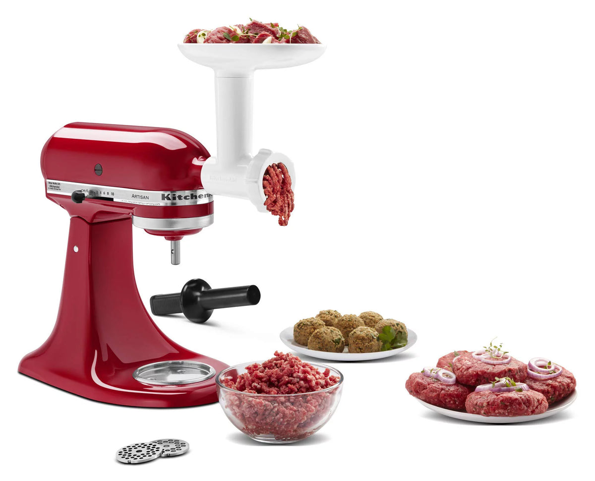 White Food Grinder Attachment S196371