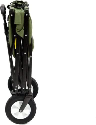 Black Steel Frame Collapsible Folding Utility Wagon Q546