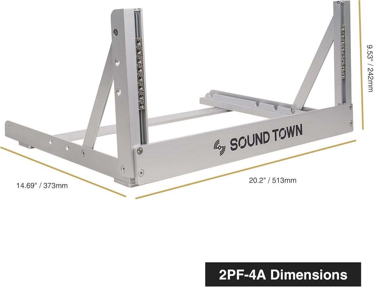 Aluminum 2-Post Desktop Open-Frame Rack D8450