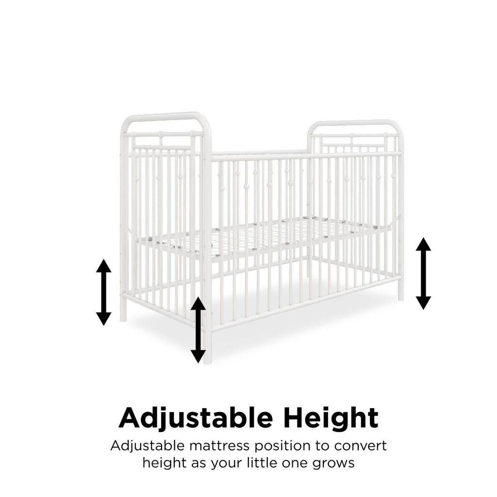 White Metal Crib H264
