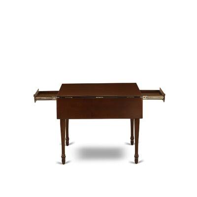 Mahogany Solid Wood Rubberwood Drop Leaf Dining Set I374172