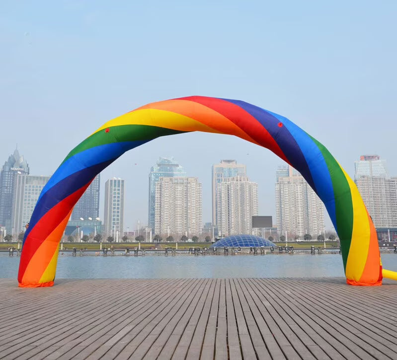 32.8ft Inflatable Rainbow Arch Oxford Fabric H226404