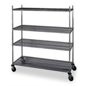 Chrome Wire Cart 24 in W 60 L K469