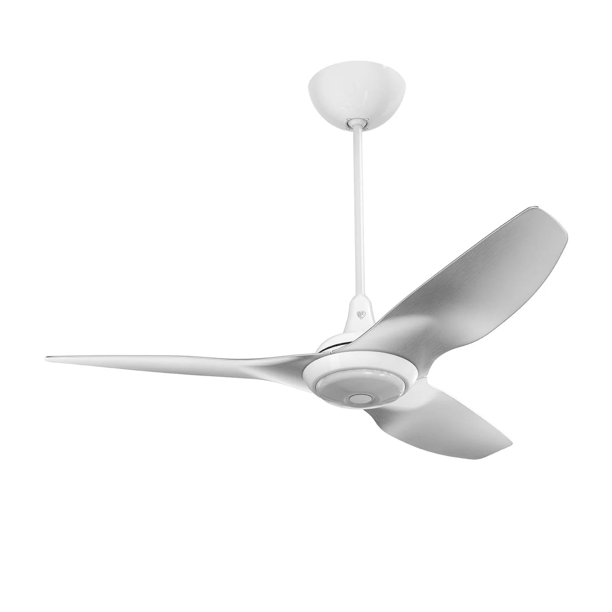 52 Ceiling Fan with Brushed Aluminum Blades and White Finish M2128