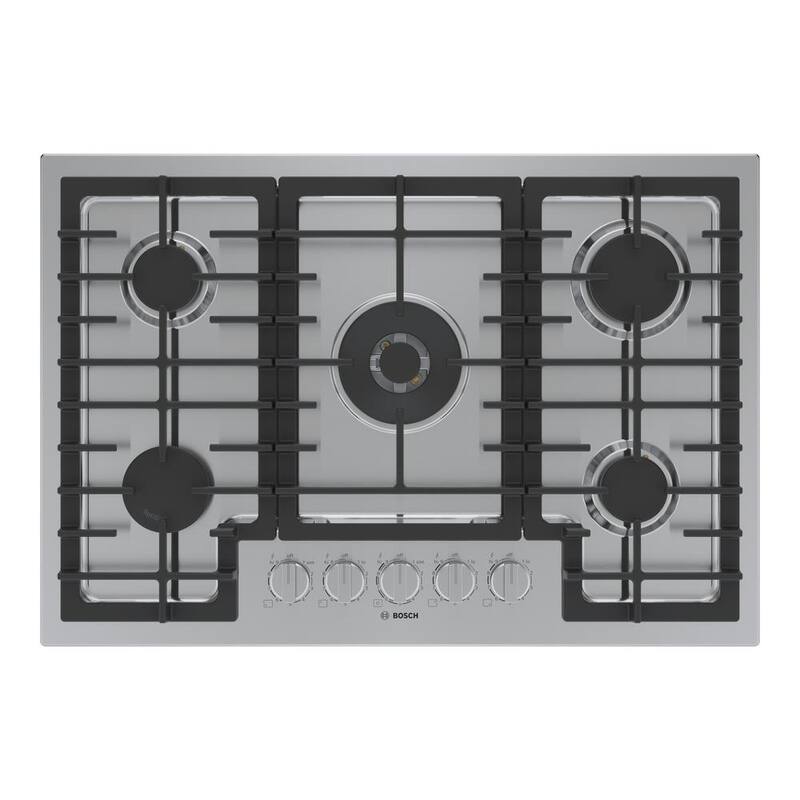 30 in. Gas Cooktop in Stainless Steel with 5 Burners K63326