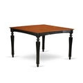 Black 54" Square Counter Height Dining Table with 18" Butterfly Leaf L552172