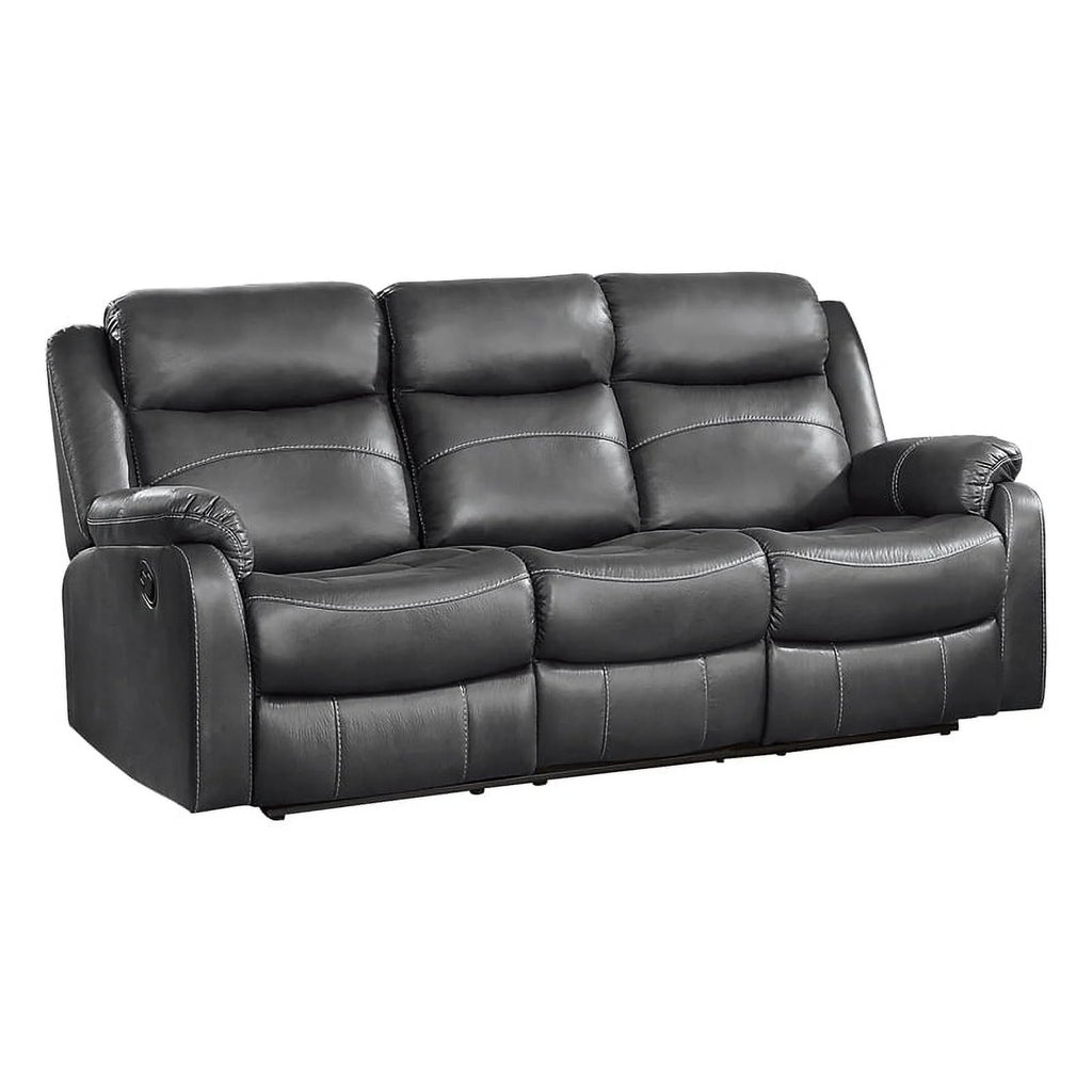 Dark Gray Double Reclining Sofa with Cup Holders A943422
