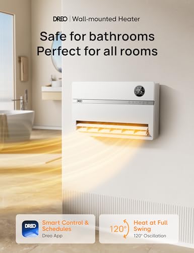 1500W Electric Wall Heater with Thermostat and Remote O45690