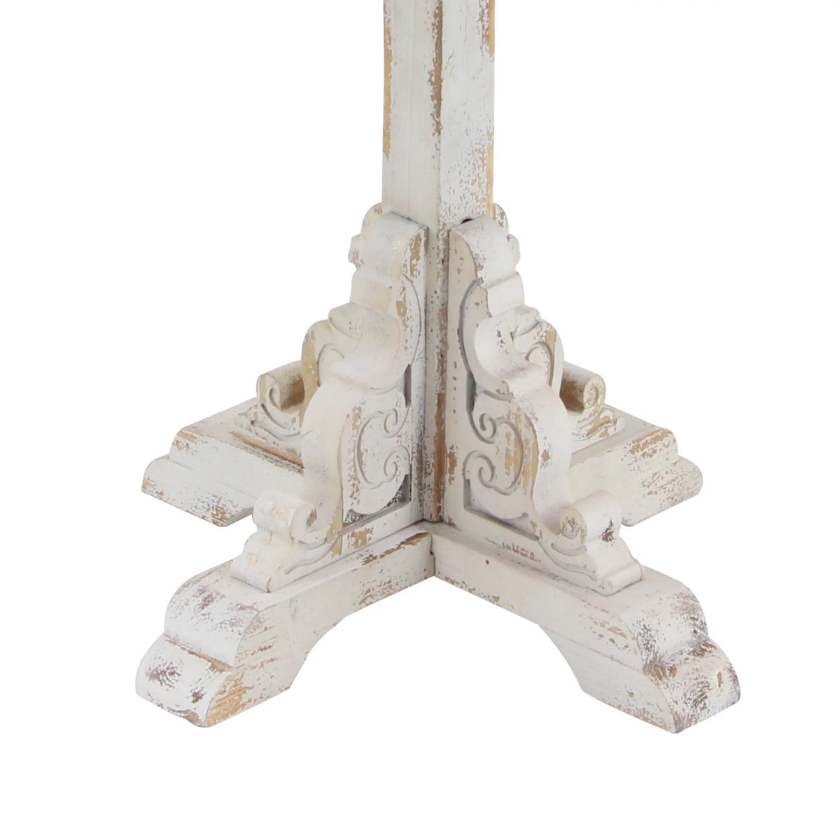 White Wood Accent Table with Brown Wood Top A278381