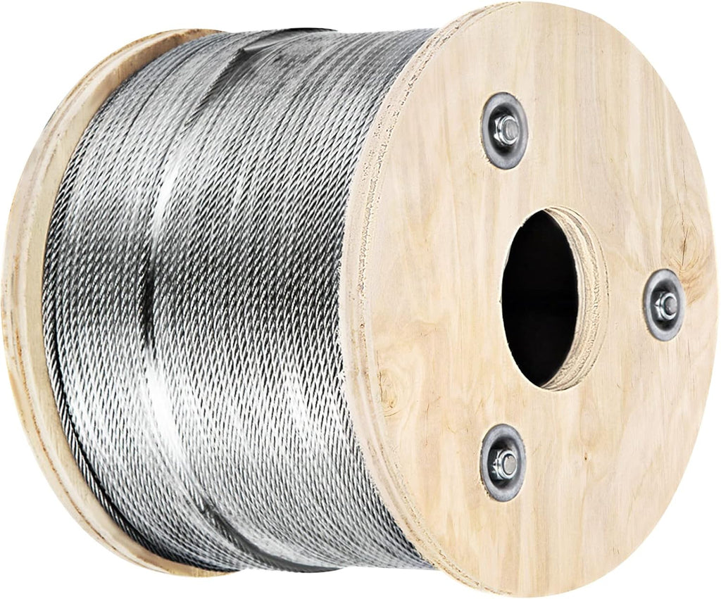 Stainless Steel Cable Railing 1/8x 500ft Wire Rope Y643524