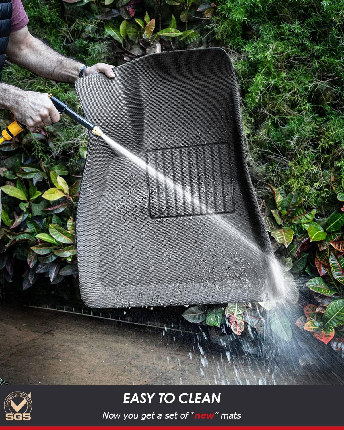 All Weather Floor Mats Cargo Liners Trunk Mats 5 pcs TPE B68787