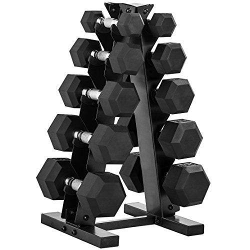 150 LB Dumbbell Set with Rack N421376