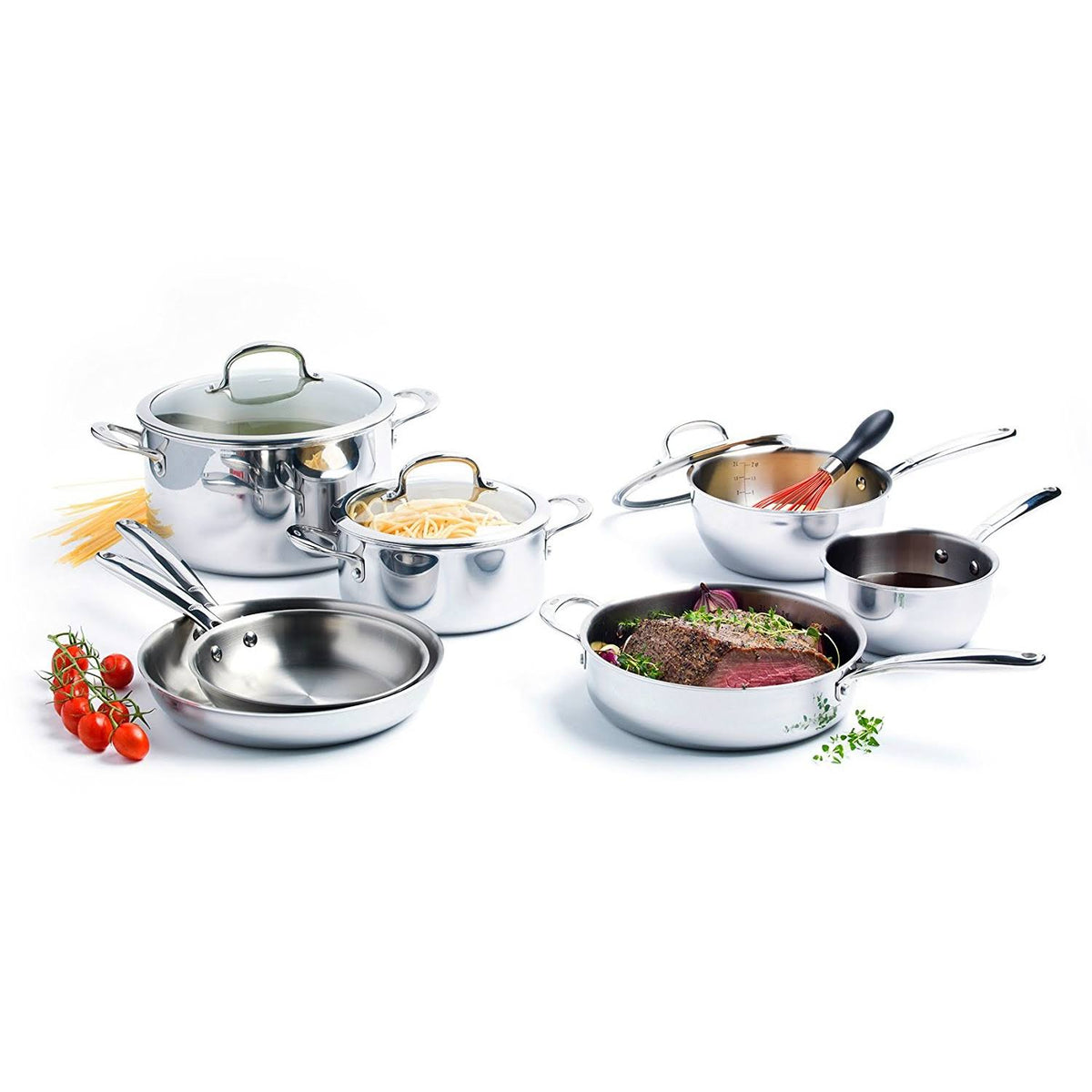 13-Piece Stainless Steel Cookware Set M104
