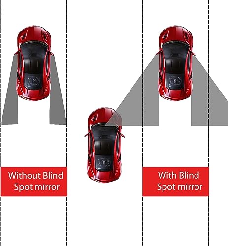 2" Round Frameless Convex Blind Spot Mirror, Pack of 2 Y935