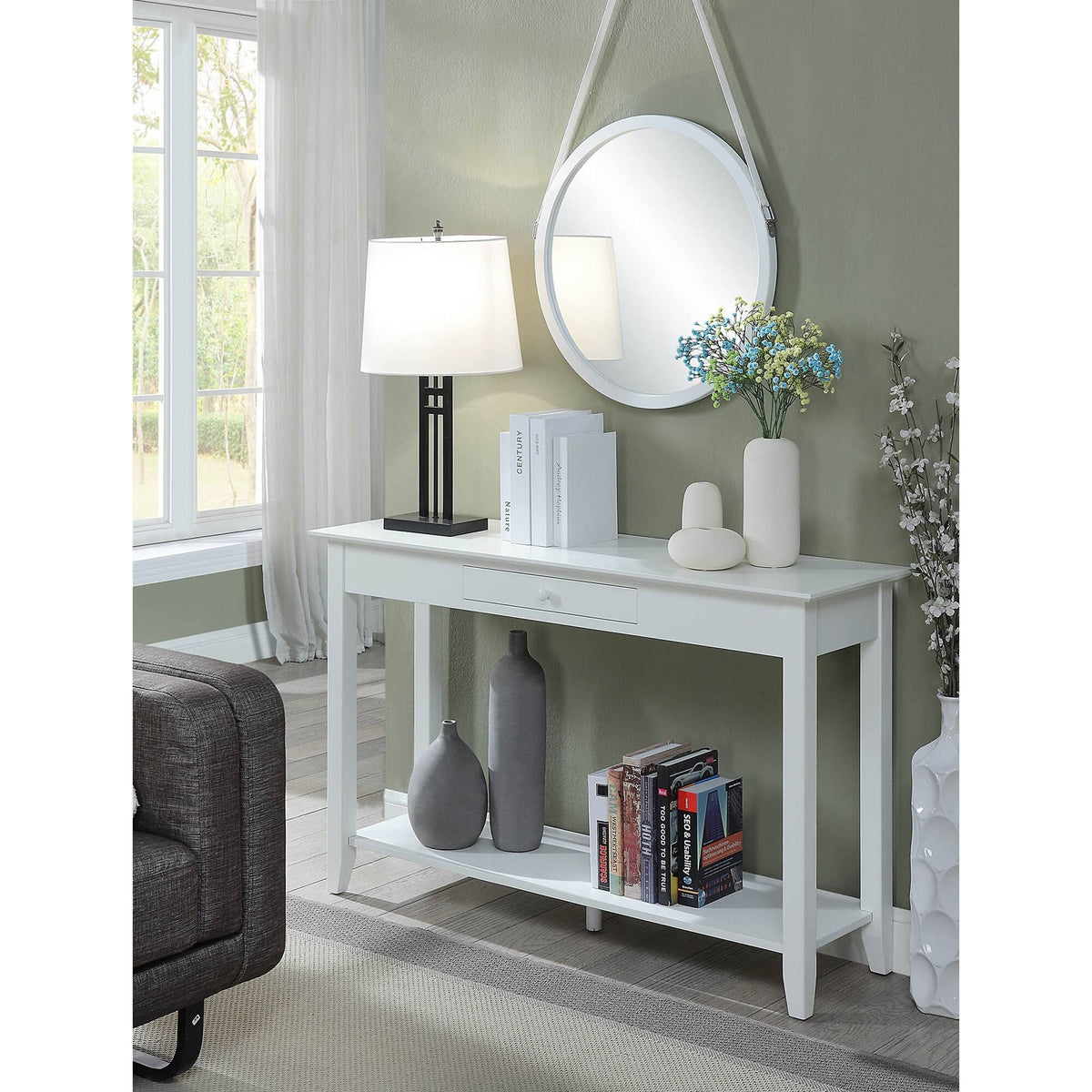 Espresso Single-Drawer Console Table M635209