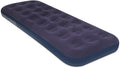 Blue Blow Up Air Mattress with Flocked Top F5803