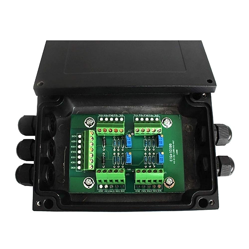 Load Cell Junction Box for Scales, 4 Inlets to 1 Outlet, Aluminum Alloy V892289