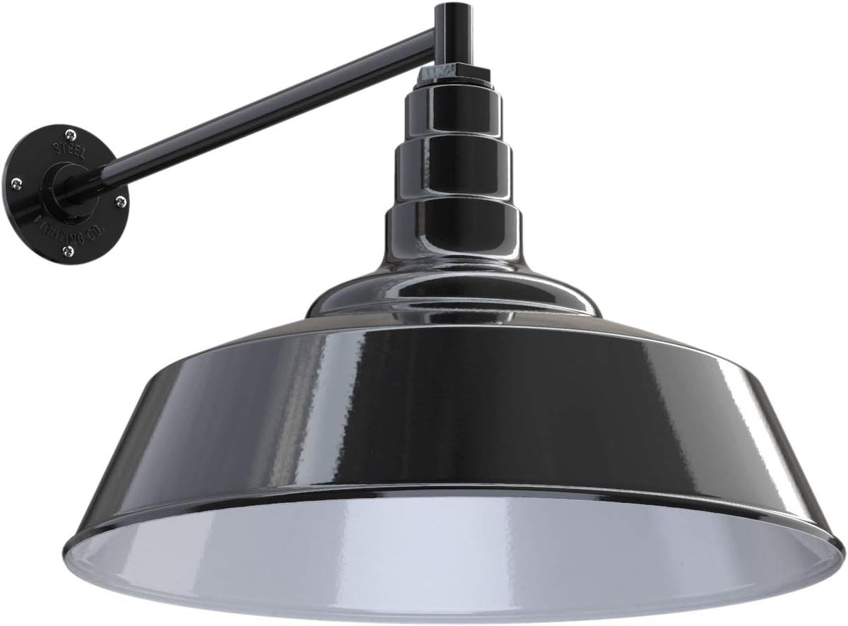 20 inch Dome Gooseneck Outdoor Wall Mounted Barn Light L7030