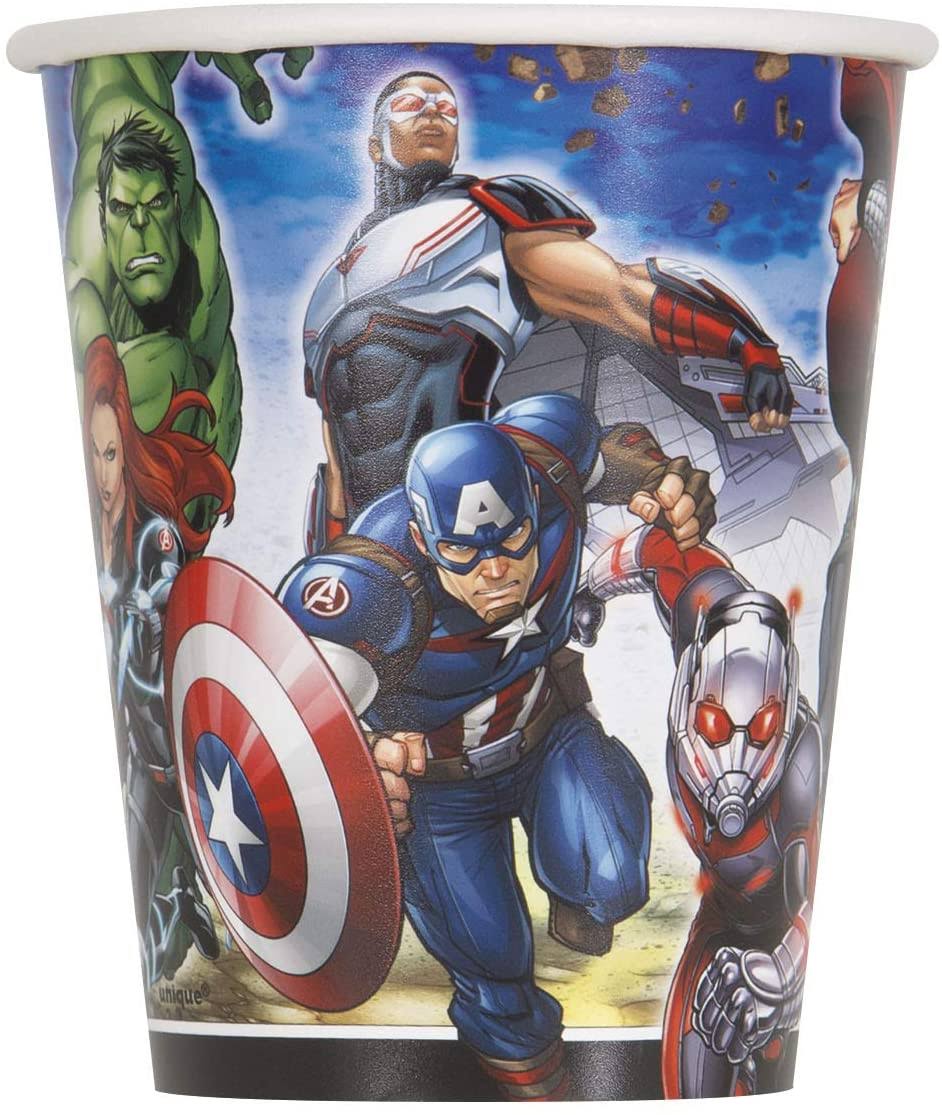 Avengers Birthday Decorations Plates Napkins Cups Table Cover Banner Plastic Cutlery Serves S233514