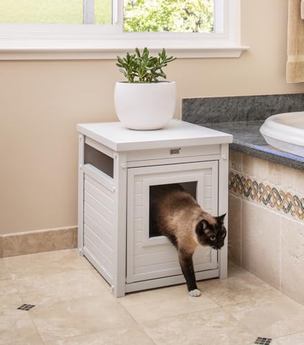 Espresso Jumbo Litter Box Cover End Table L659