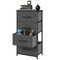 4 Drawers Black Grey Dresser T126845