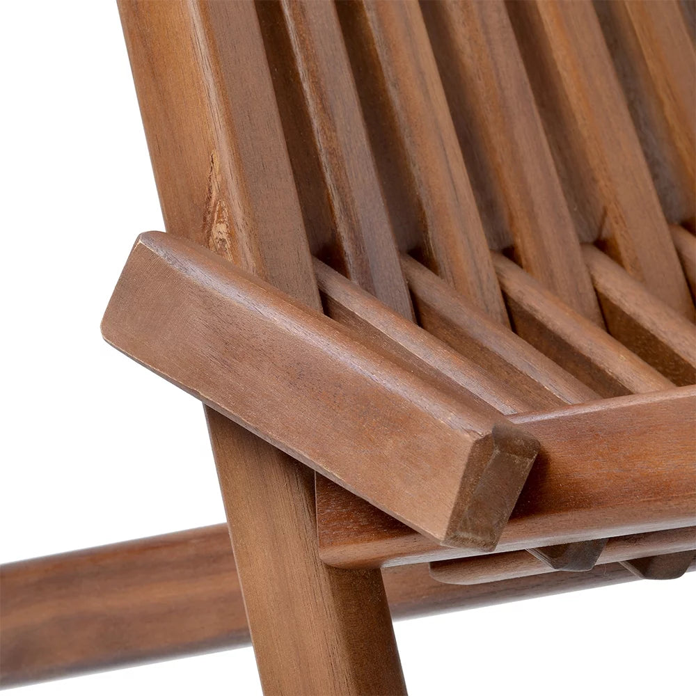 Folding Low Profile Acacia Wood Outdoor Chair B2210