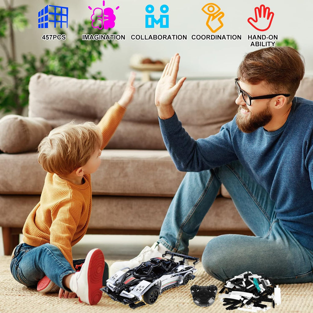 Remote Control Car Building Toys STEM Building Sets F434169