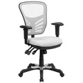 White Mid Back Mesh Swivel Office Chair V634152