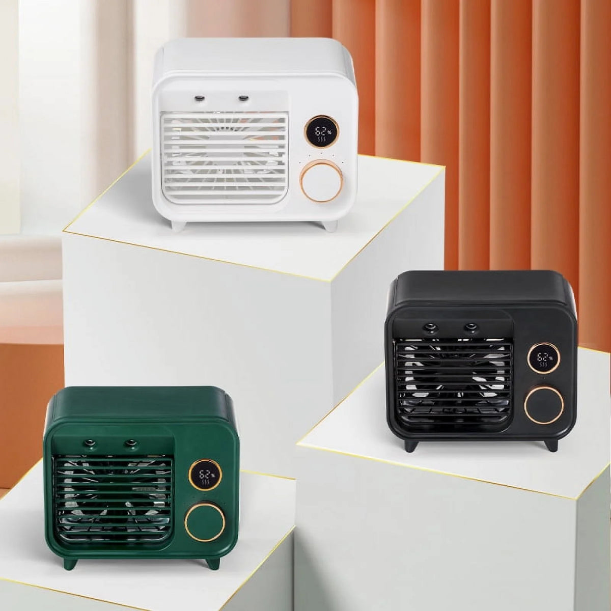 Mini Air Cooler with Adjustable Desktop Fan and USB Port S499523