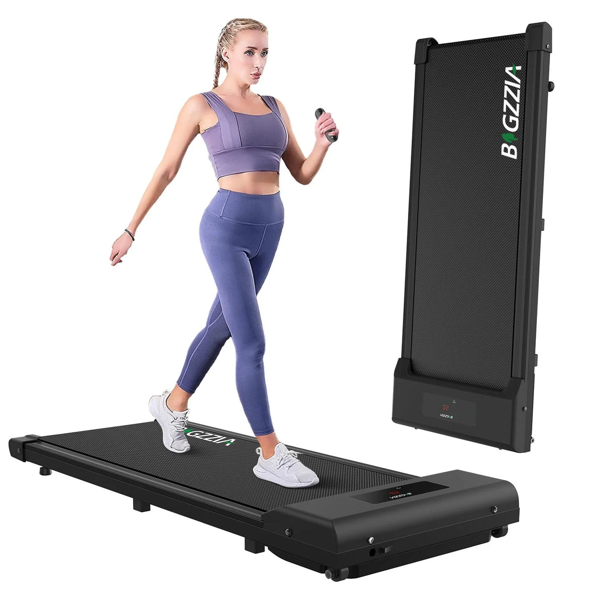 2 in 1 Under Desk Treadmill with Remote Control and LCD Display D534974